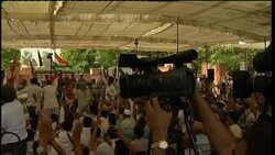 Protest at police action against yoga guru Baba Ramdev News Clip