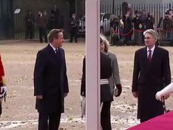 Duke & Duchess Of Cambridge Join The Queen In Welcoming The President of Singapore News Clip