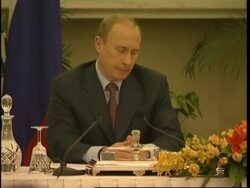 Putin continues visit, news briefing News Clip