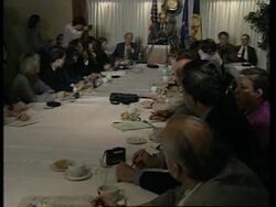 USA: WASHINGTON: EU VICE PRESIDENT SIR LEON BRITTAN VISIT News Clip