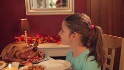 Carving Thanksgiving Turkey Stock Footage