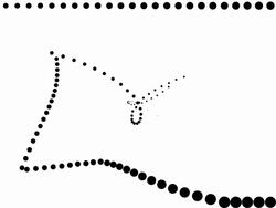 UNLIMTED FRAMING - pure black dots (TRANSITION) Stock Footage