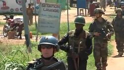 CLEAN : French defence minister visits Bangui News Clip