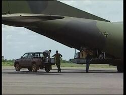 WRAP German military plane takes off to retrieve hostages News Clip