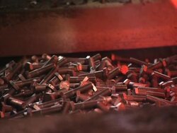 manufacturing bolts Stock Footage