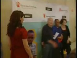 CLEAN: Julia Ormond, Claudia Cardinale and Annie Lennox attend Save the Children awards Stock Footage