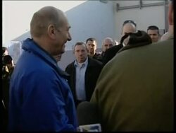 Olmert tours checkpoints in West Bank News Clip