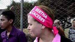 CLEAN : Hundreds of demonstrators mourn slain environmentalist News Clip