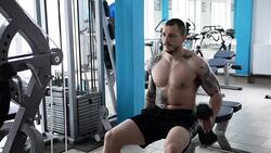 Man in the gym. Stock Footage