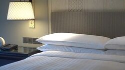 Pillow on bed Stock Footage