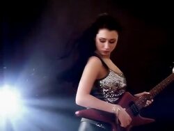 Flash Guitar Girl Stock Footage