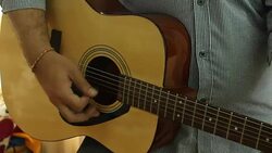 Man play the guitar Stock Footage