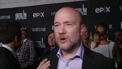 INTERVIEW - Olen Steinhauer on what makes the series different from other CIA/espionage shows at EPIX Los Angeles Premiere of ï¿½Berlin Stationï¿½ Stock Footage