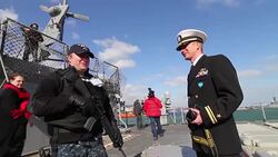 Nato ships in Varna, Bulgaria Stock Footage