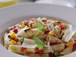 Pasta Tricolore Stock Footage