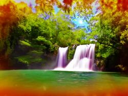 Dreamy waterfall. Stock Footage