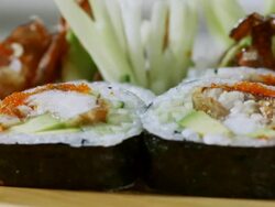SUSHI ROLL-SOFT SHELL CRAB-1080HD Stock Footage