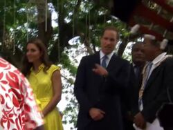 William & Catherine in Marau, Soloman Islands News Clip
