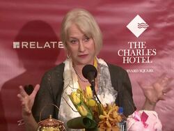 INTERVIEW - Helen Mirren - The Hasty Pudding Theatricals Honor Helen Mirren as 2014 Woman of the Year Stock Footage
