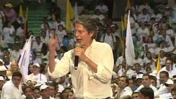 VOICED : Lasso pide cambio en Ecuador para evitar rumbo de Venezuela News Clip