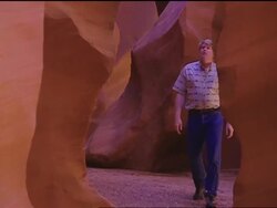 Hiking the Canyon Stock Footage