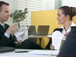 HD DOLLY: Office Team Eating Chinese Takeout Stock Footage