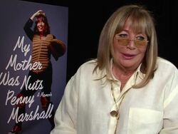 INTERVIEW: Penny Marshall on liking Modern Family, Jimmy Fallon, Chris Rock, liking to laugh but not liking reality shows Stock Footage