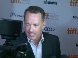 Tom Hanks at Cloud Atlas Premiere - 2012 Toronto International Film Festival on 9/8/2012 in Toronto, Canada.(Footage by WireImage Video/Getty Images Entertainment Video) Stock Footage