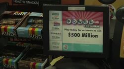 From coast to coast Americans are rushing to pick up lottery tickets as tonight's Powerball jackpot reaches $500 million, making it one of the largest prize in U.S. history. (Feb. 11). News Clip
