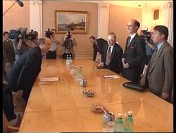 RUSSIA: STROBE TALBOTT KOSOVO PEACEKEEPING TALKS (2) News Clip