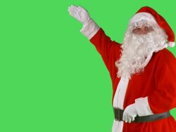HD: Santa Claus Advertising Stock Footage