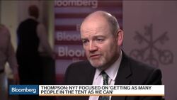 NYT CEO Thompson on â€˜Astonishing Surgeâ€™ in Subscriptions News Clip