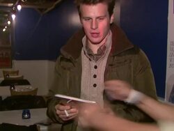 Jonathan Groff at the Verge Launch Party in Park City, UT. 01/19/13. (Footage by WireImage Video/Getty Images Entertainment Video) Stock Footage