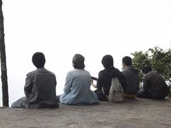 play guitar with your friend Stock Footage