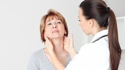 Female doctor examining her patient Stock Footage