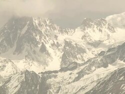 View of the Himalaya mountains Stock Footage