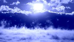 fantastic night moon seascape Stock Footage