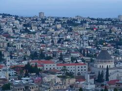 Nazareth Day to Night Stock Footage