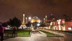 4K:Hagia Sophia Hyperlapse , Istanbul Stock Footage