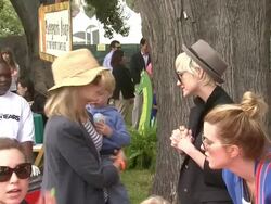 Ashlee Simpson (R) at the Elizabeth Glaser Pediatric AIDS Foundation's 22nd Annual 'A Time For Heroes' Celebrity Carnival at Los Angeles CA. (Footage by WireImage Video/Getty Images Entertainment Video) Stock Footage