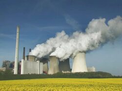 NTSC: Coal fired Power Station Stock Footage