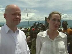 Angelina Jolie Speaks on the Aid Initiative News Clip