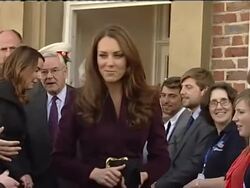 Catherine Departs Newcastle Civic Centre News Clip