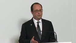 CLEAN : France must face attack threat: Hollande News Clip