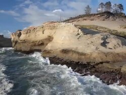 Oregon Coast landscape Stock Footage