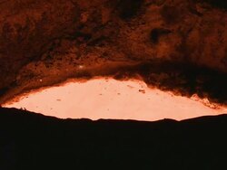   - Molten metal surges and flows in a furnace /  Ohio, United States Stock Footage