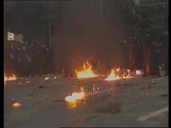 SOUTH KOREA: SEOUL: STUDENTS CLASH WITH RIOT POLICE News Clip