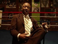 INTERVIEW: Joe Frazier on what his gym means to him. Stock Footage