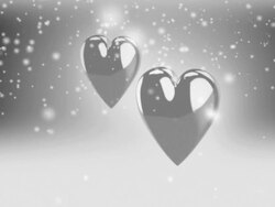 Christmas hearts. Loop Stock Footage