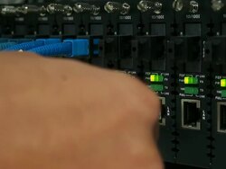 Plugging in Ethernet Cable - Stock Video Stock Footage